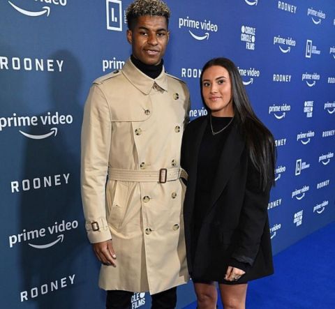 Markush Rashford with his sweetheart at an event